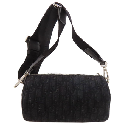 CHRISTIAN DIOR クリスチャンディオール オブリーク ショルダーバッグ キャンバス レディース 中古