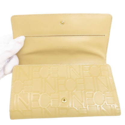 CELINE セリーヌ ロゴ 長財布（小銭入れあり） レザー レディース 中古