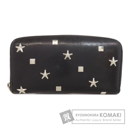 Jimmy Choo ジミーチュウ スタッズ スターモチーフ 二つ折り財布（小銭入れあり） レザー レディース 中古