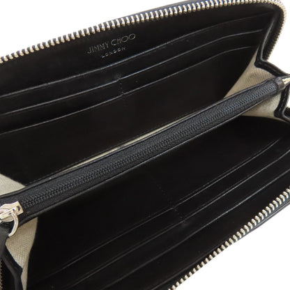 Jimmy Choo ジミーチュウ スタッズ スターモチーフ 二つ折り財布（小銭入れあり） レザー レディース 中古