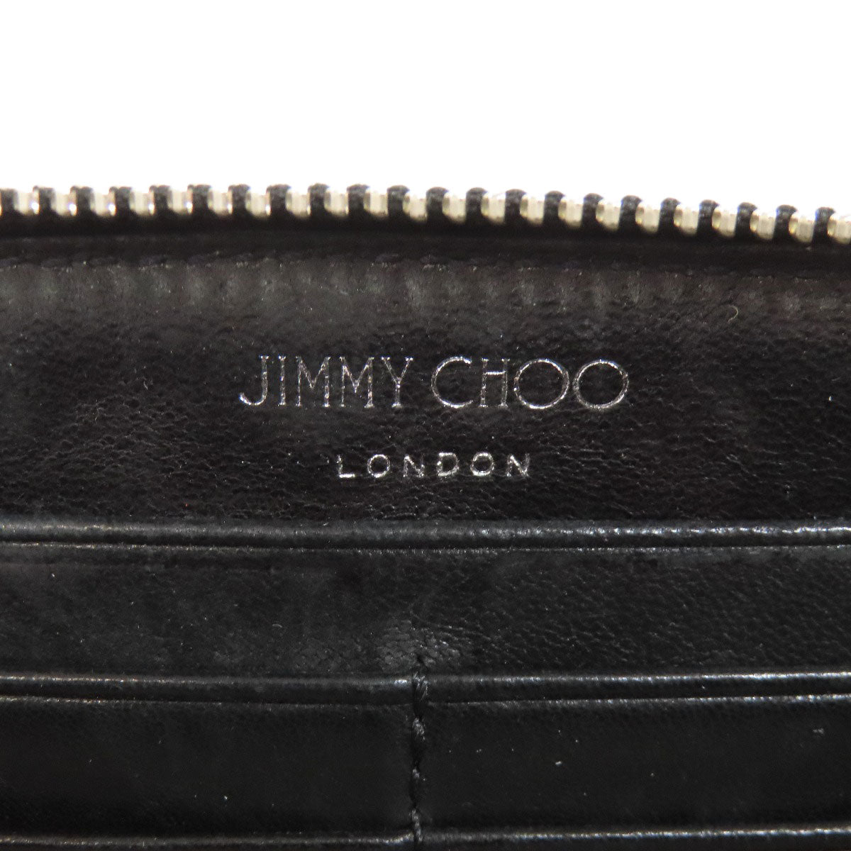 Jimmy Choo ジミーチュウ スタッズ スターモチーフ 二つ折り財布（小銭入れあり） レザー レディース 中古