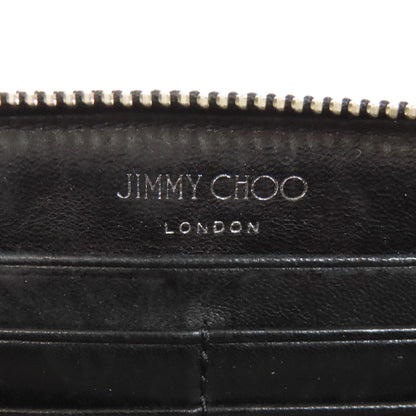 Jimmy Choo ジミーチュウ スタッズ スターモチーフ 二つ折り財布（小銭入れあり） レザー レディース 中古