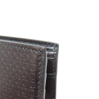 Salvatore Ferragamo サルヴァトーレフェラガモ ガンチーニ柄 二つ折り財布（小銭入れあり） レザー レディース 中古