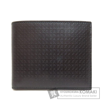 Salvatore Ferragamo サルヴァトーレフェラガモ ガンチーニ柄 二つ折り財布（小銭入れあり） レザー レディース 中古