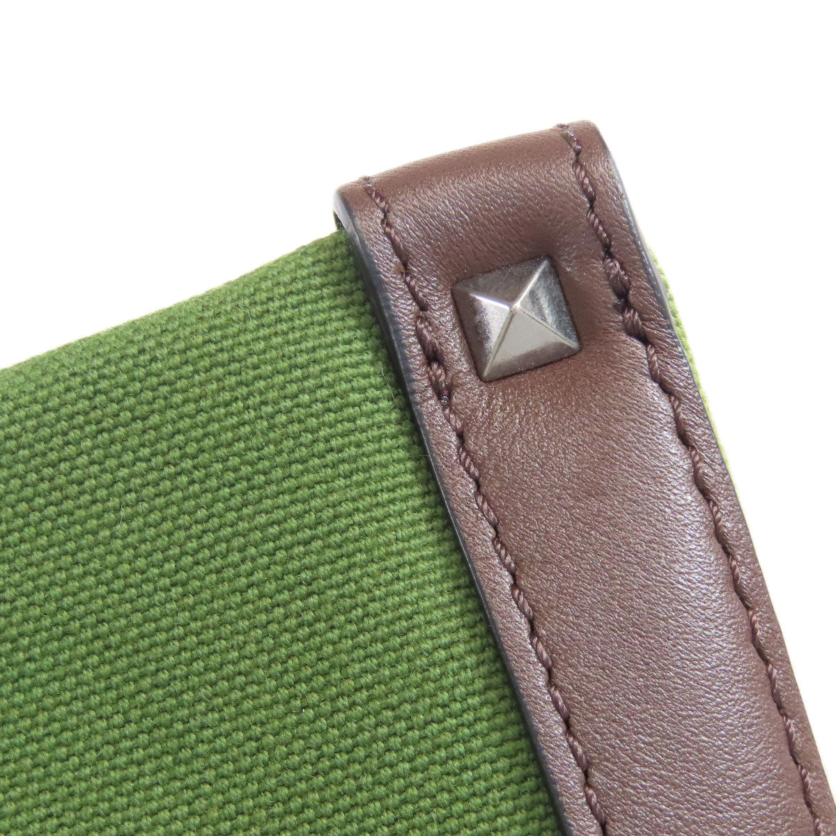 VALENTINO ヴァレンティノ ロゴ ハンドバッグ キャンバス レディース 中古