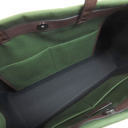 VALENTINO ヴァレンティノ ロゴ ハンドバッグ キャンバス レディース 中古