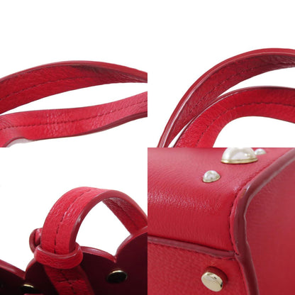 kate spade ケイトスペード 2WAY フェイクパール ハンドバッグ レザー レディース 中古