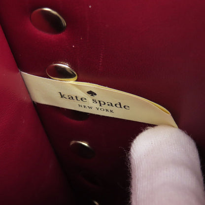 kate spade ケイトスペード 2WAY フェイクパール ハンドバッグ レザー レディース 中古