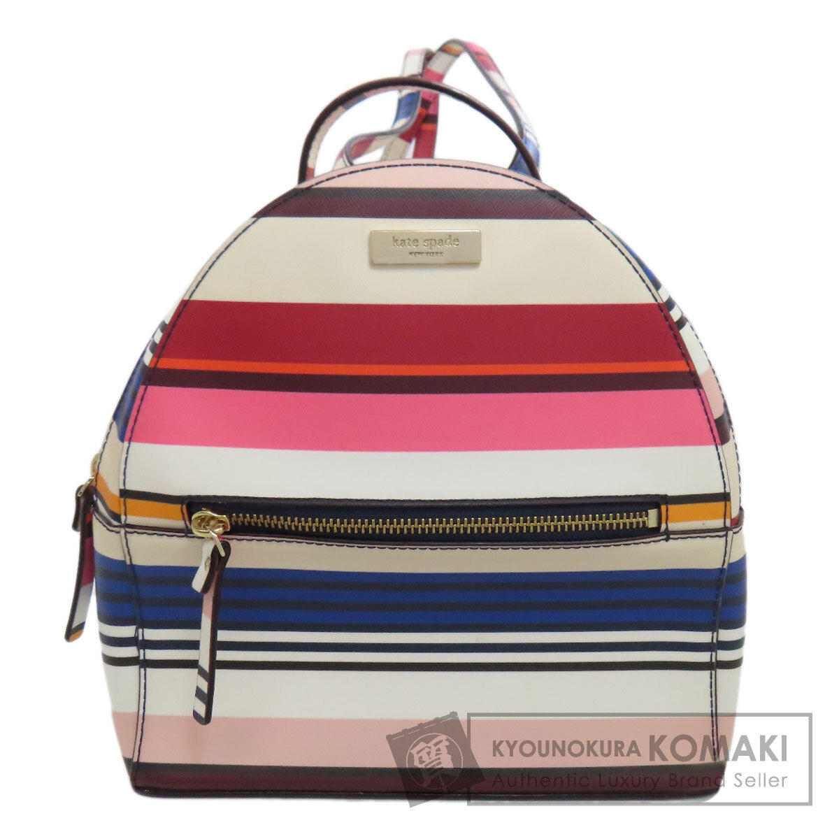 kate spade ケイトスペード ボーダー リュック・デイパック PVC レディース 中古