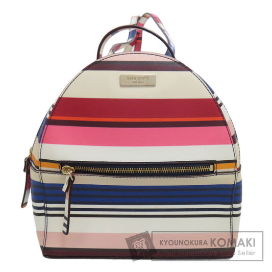 kate spade ケイトスペード ボーダー リュック・デイパック PVC レディース 中古