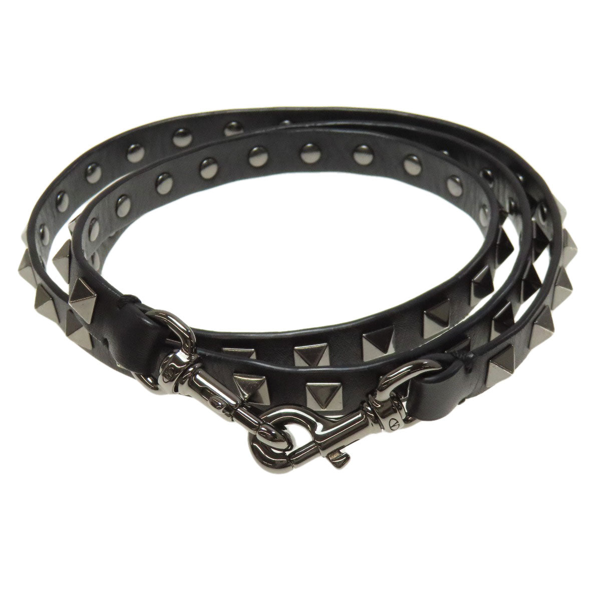 VALENTINO バレンティノ スタッズ 2WAY ハンドバッグ レザー レディース 中古