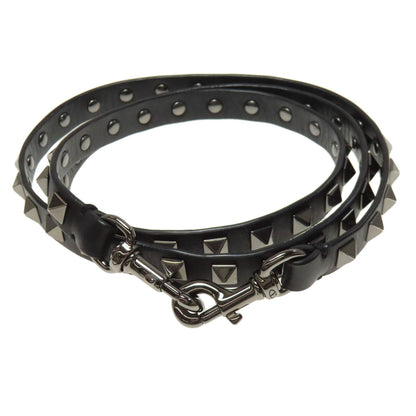 VALENTINO バレンティノ スタッズ 2WAY ハンドバッグ レザー レディース 中古