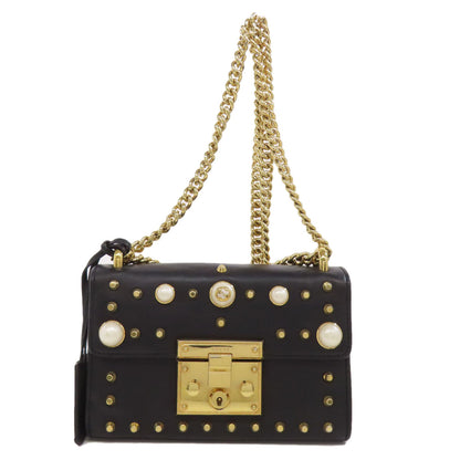 GUCCI グッチ 432182 パドロック チェーンショルダー ショルダーバッグ カーフ レディース 中古