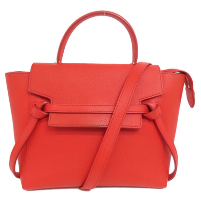 CELINE セリーヌ ベルトバッグ 2WAY ハンドバッグ カーフ レディース 中古