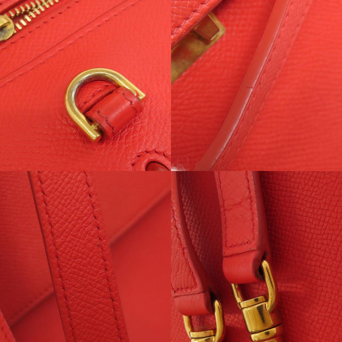 CELINE セリーヌ ベルトバッグ 2WAY ハンドバッグ カーフ レディース 中古
