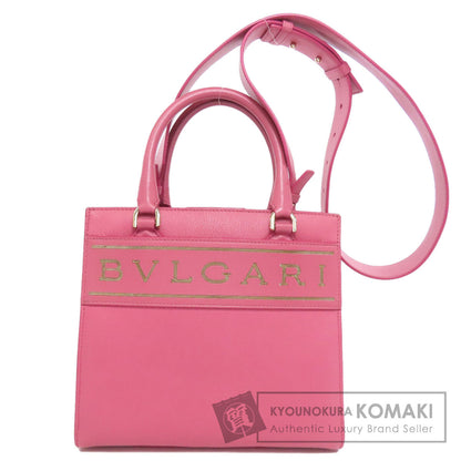 BVLGARI ブルガリ 2WAY ハンドバッグ カーフ レディース 中古