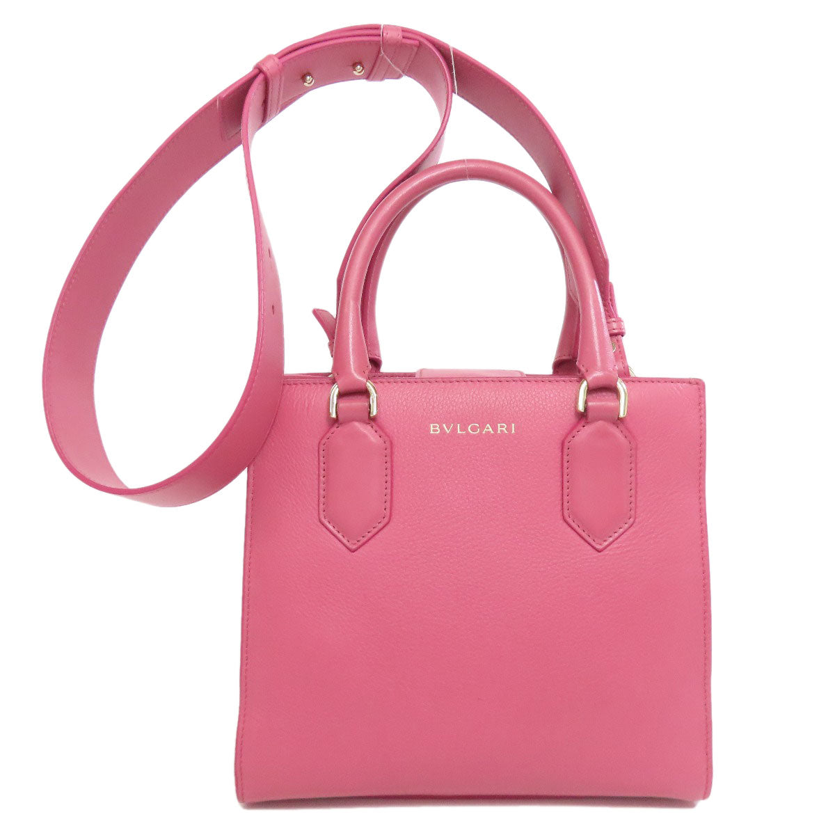 BVLGARI ブルガリ 2WAY ハンドバッグ カーフ レディース 中古