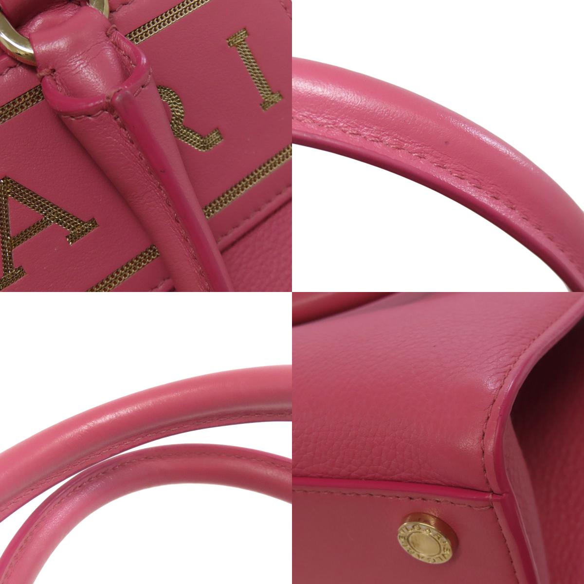 BVLGARI ブルガリ 2WAY ハンドバッグ カーフ レディース 中古