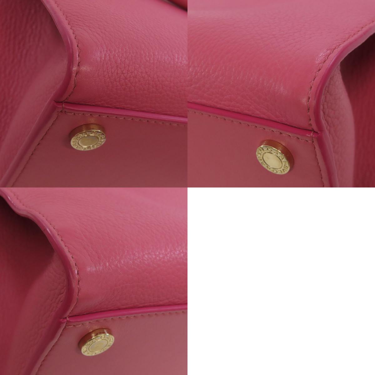 BVLGARI ブルガリ 2WAY ハンドバッグ カーフ レディース 中古