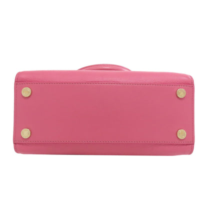 BVLGARI ブルガリ 2WAY ハンドバッグ カーフ レディース 中古