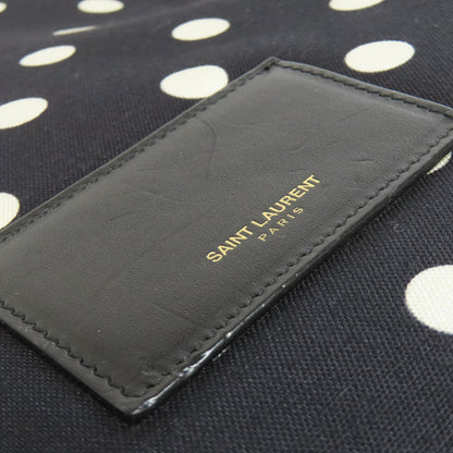 SAINT LAURENT サンローラン ドット柄 リュック・デイパック キャンバス レディース 中古