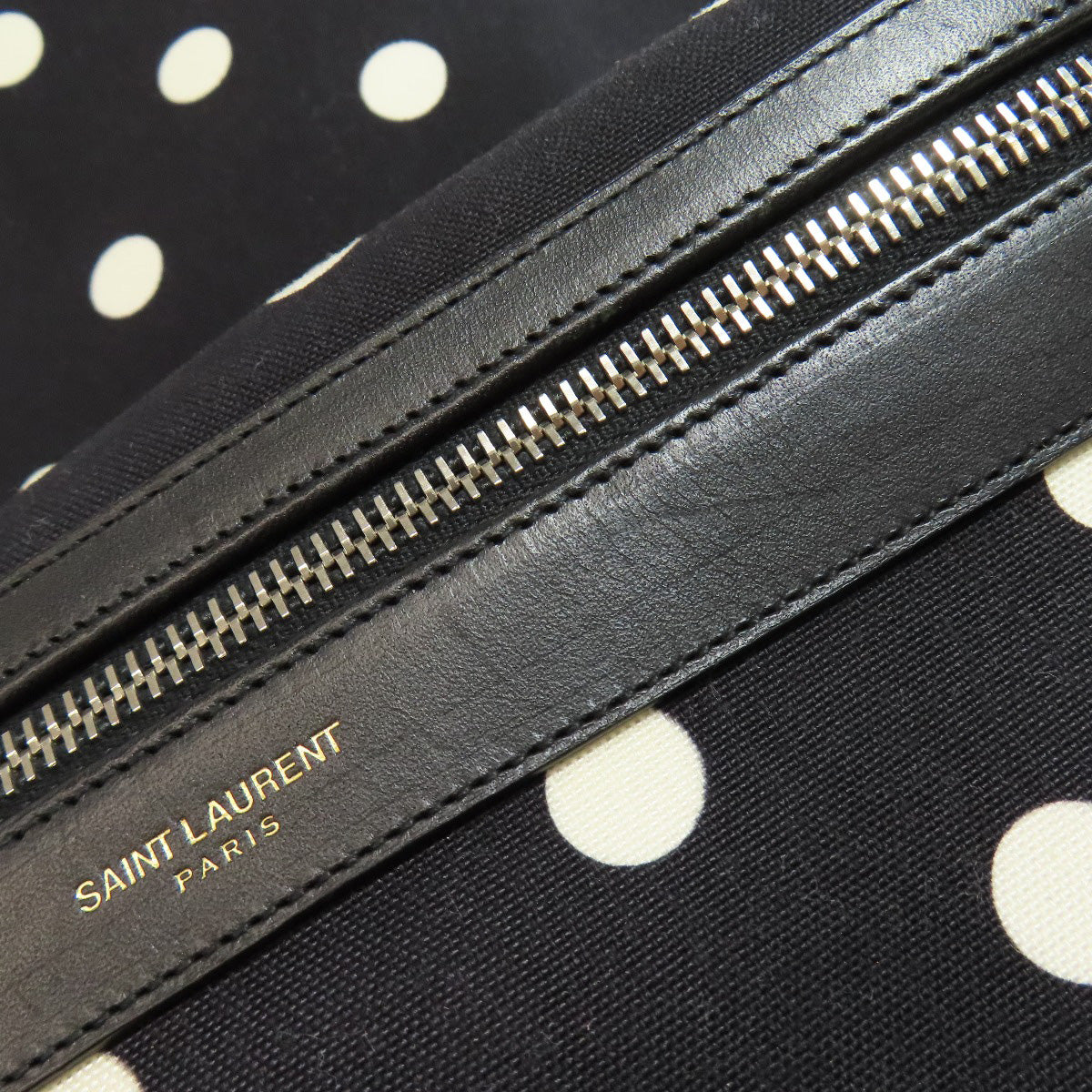 SAINT LAURENT サンローラン ドット柄 リュック・デイパック キャンバス レディース 中古