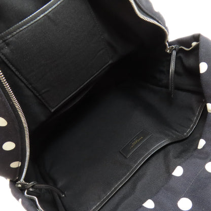 SAINT LAURENT サンローラン ドット柄 リュック・デイパック キャンバス レディース 中古
