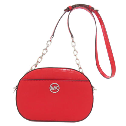 Michael Kors マイケルコース ロゴ 型押し ショルダーバッグ PVC レディース 中古