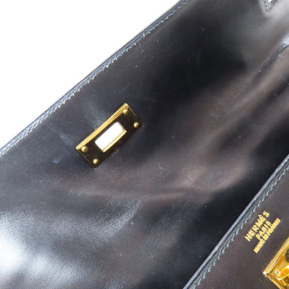 HERMES エルメス ケリー32 外縫い ゴールド金具 ハンドバッグ ボックスカーフ レディース 中古