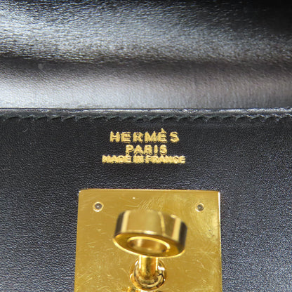 HERMES エルメス ケリー32 外縫い ゴールド金具 ハンドバッグ ボックスカーフ レディース 中古