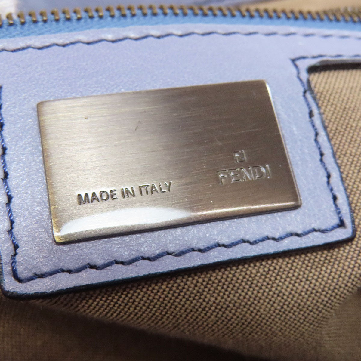 FENDI フェンディ ステッチ ワンショルダー ショルダーバッグ レザー レディース 中古