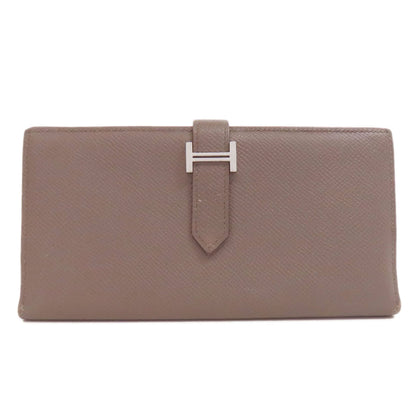 HERMES エルメス ベアンスフレ エタン シルバー金具 長財布（小銭入れあり） エプソン レディース 中古