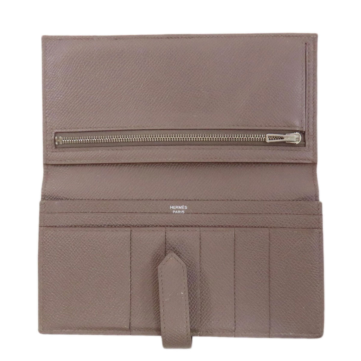 HERMES エルメス ベアンスフレ エタン シルバー金具 長財布（小銭入れあり） エプソン レディース 中古