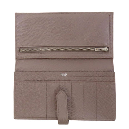 HERMES エルメス ベアンスフレ エタン シルバー金具 長財布（小銭入れあり） エプソン レディース 中古