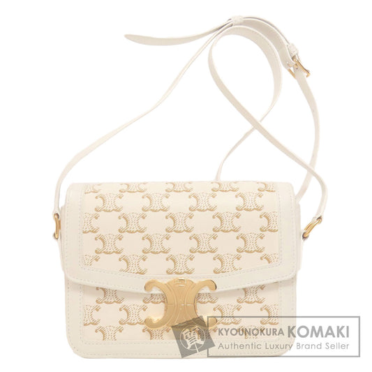 CELINE セリーヌ ティーン トリオンフ ショルダーバッグ PVC レディース 中古
