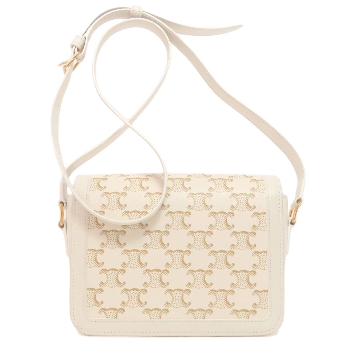 CELINE セリーヌ ティーン トリオンフ ショルダーバッグ PVC レディース 中古