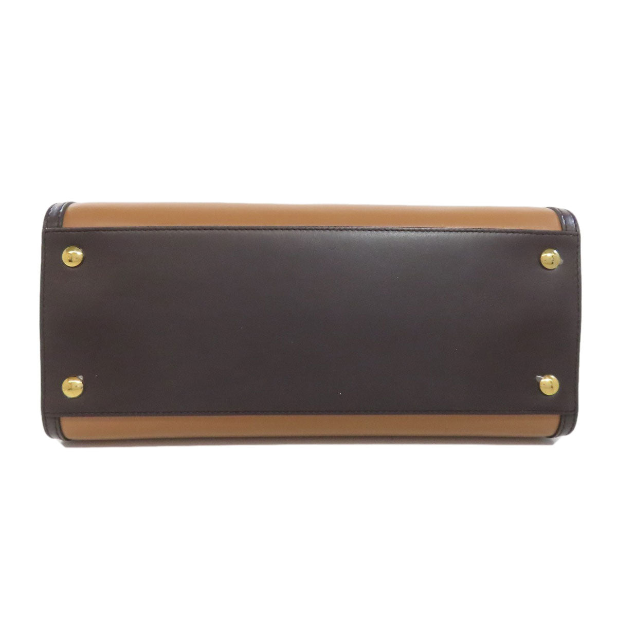 BURBERRY バーバリー ロゴ ハンドバッグ レザー レディース 中古