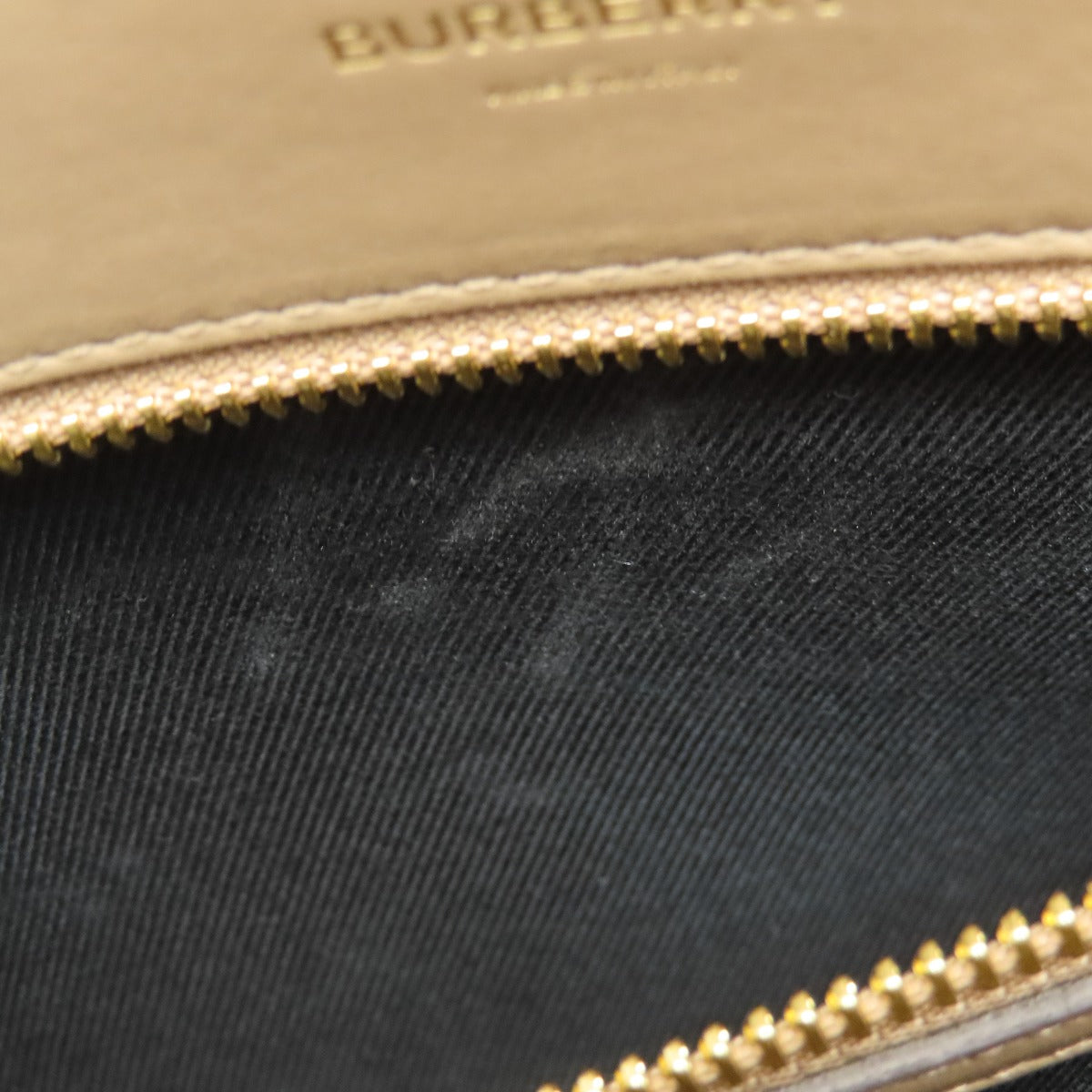 BURBERRY バーバリー ロゴ ハンドバッグ レザー レディース 中古
