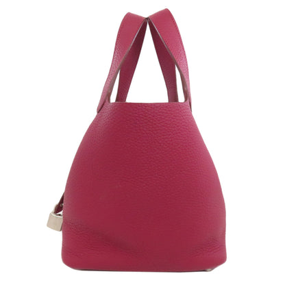HERMES エルメス ピコタンロックPM シルバー金具 ハンドバッグ トリヨン レディース 中古