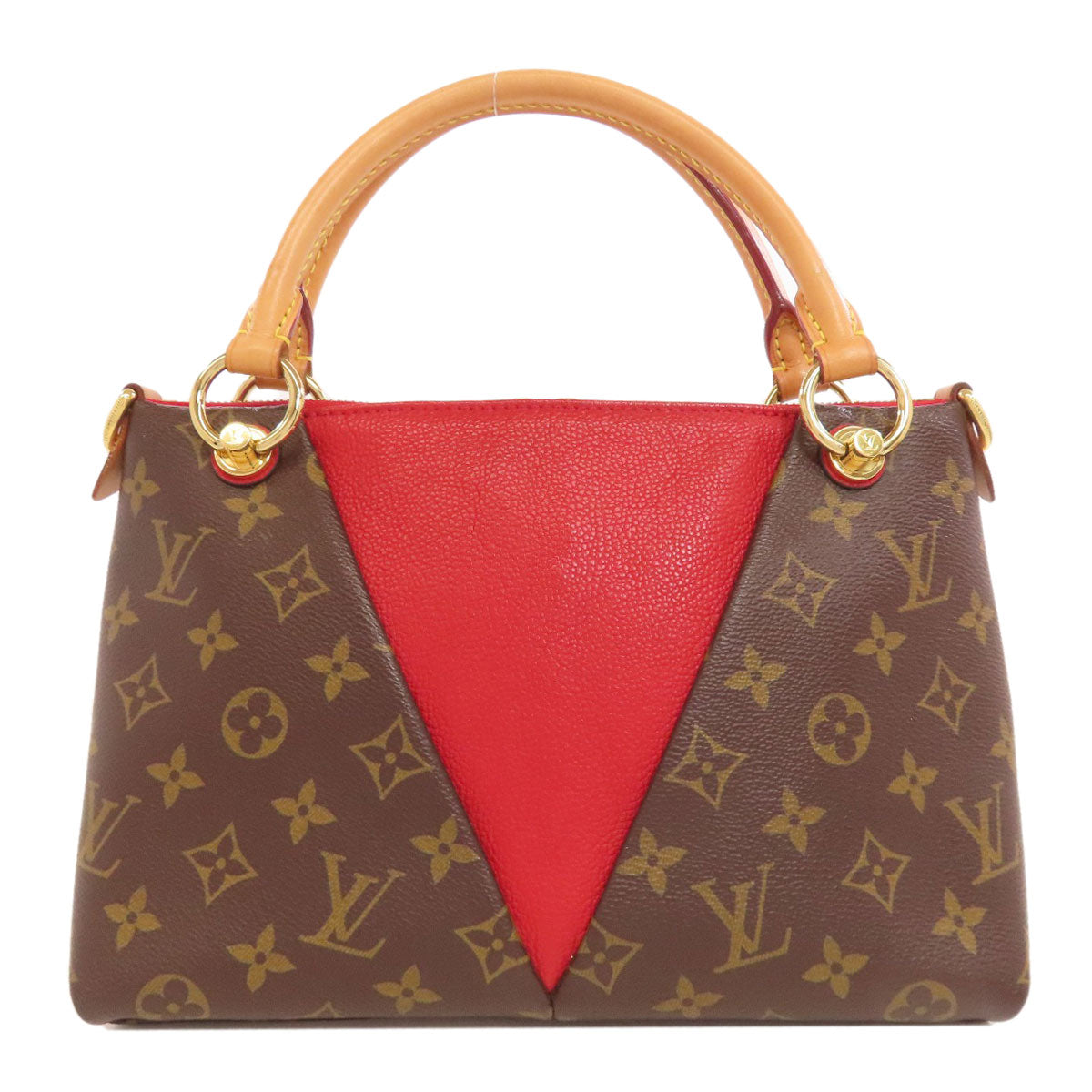 LOUIS VUITTON ルイヴィトン M43966 Vトート BB ハンドバッグ モノグラムキャンバス レディース 中古