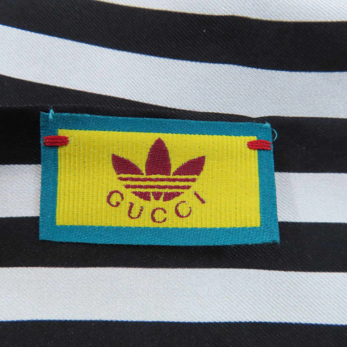 GUCCI グッチ 703568 アディダスコラボ スカーフ シルク レディース 中古