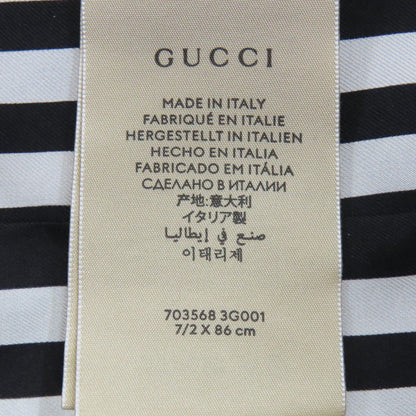 GUCCI グッチ 703568 アディダスコラボ スカーフ シルク レディース 中古