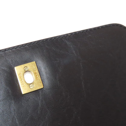 CHANEL シャネル シェブロン Vステッチ ゴールド金具 2WAY ハンドバッグ カーフ レディース 中古