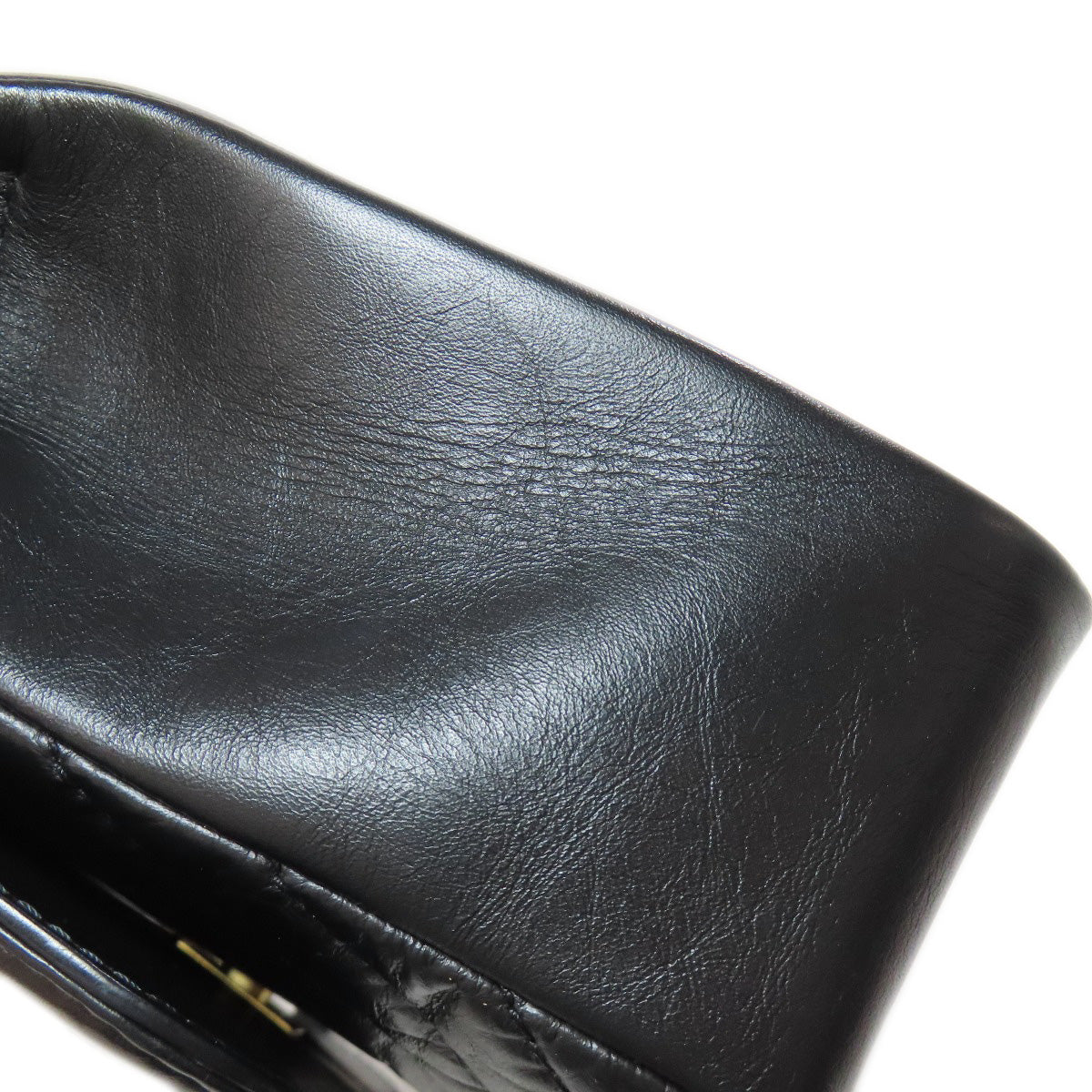 CHANEL シャネル シェブロン Vステッチ ゴールド金具 2WAY ハンドバッグ カーフ レディース 中古