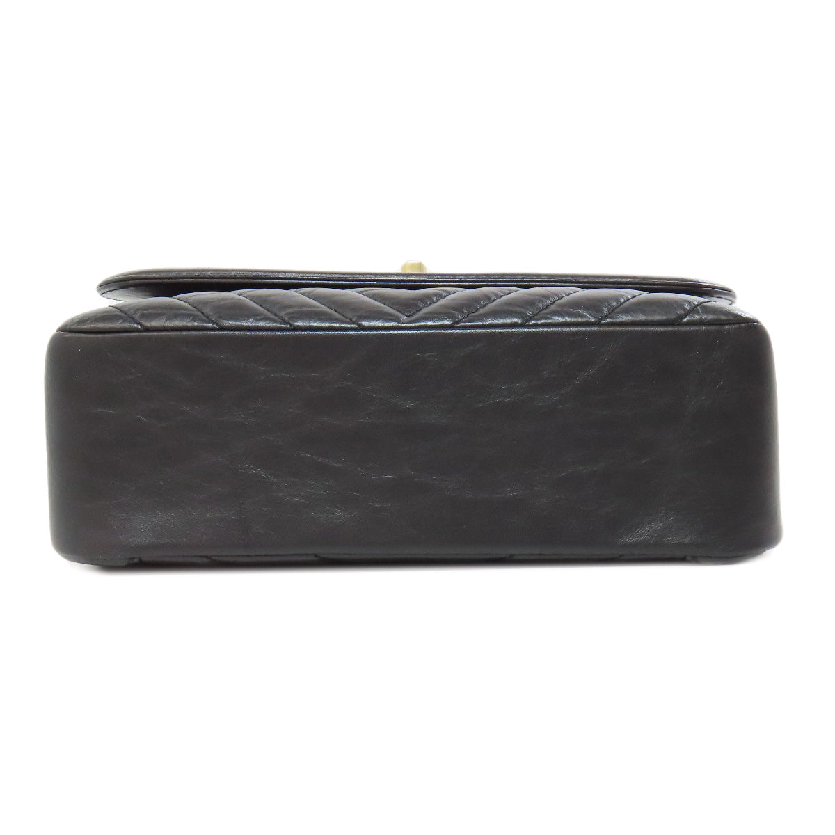 CHANEL シャネル シェブロン Vステッチ ゴールド金具 2WAY ハンドバッグ カーフ レディース 中古