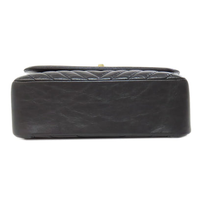 CHANEL シャネル シェブロン Vステッチ ゴールド金具 2WAY ハンドバッグ カーフ レディース 中古