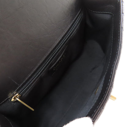 CHANEL シャネル シェブロン Vステッチ ゴールド金具 2WAY ハンドバッグ カーフ レディース 中古