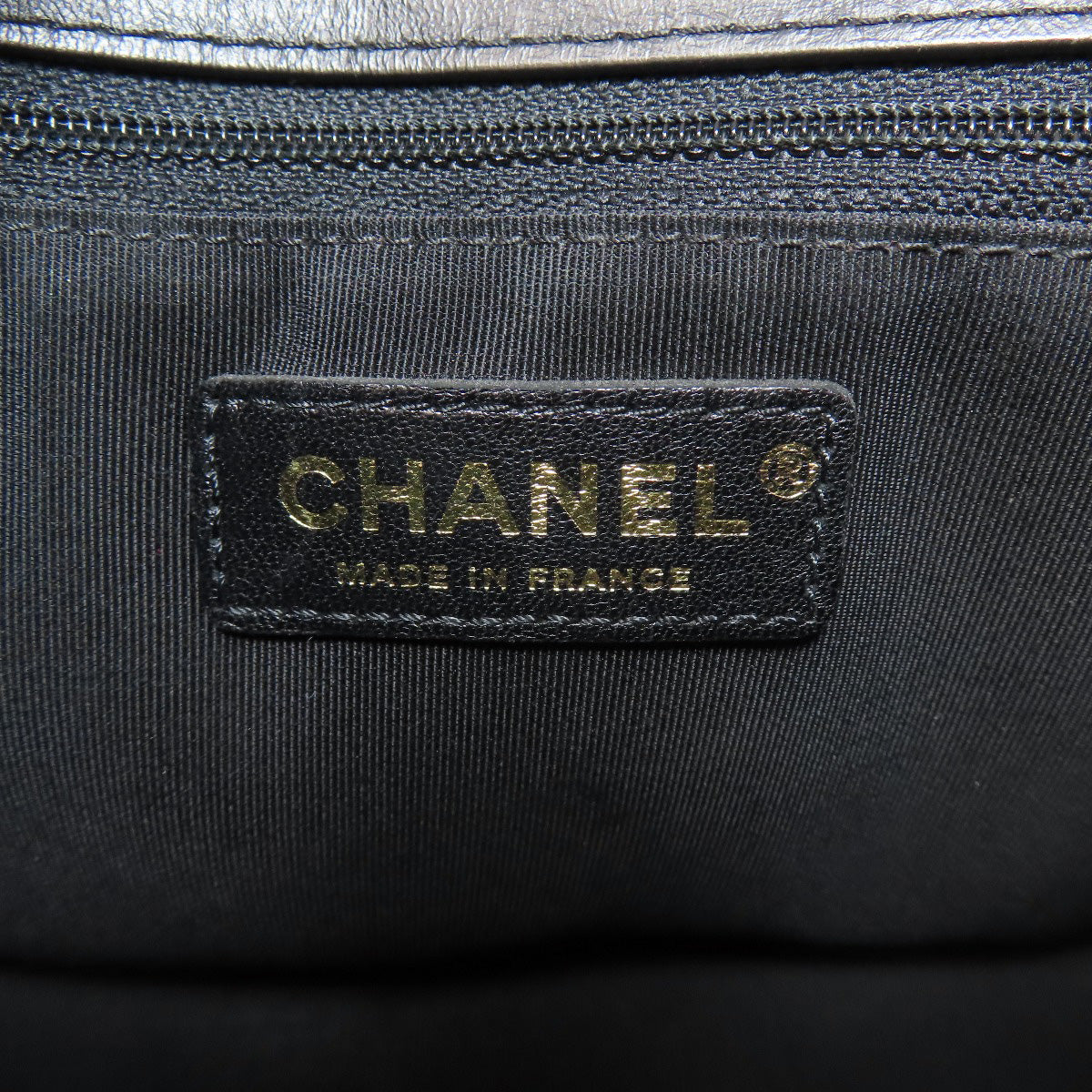 CHANEL シャネル シェブロン Vステッチ ゴールド金具 2WAY ハンドバッグ カーフ レディース 中古