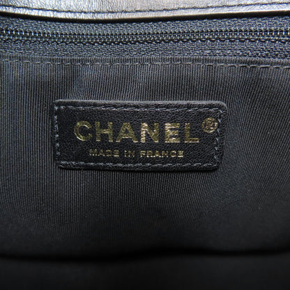 CHANEL シャネル シェブロン Vステッチ ゴールド金具 2WAY ハンドバッグ カーフ レディース 中古
