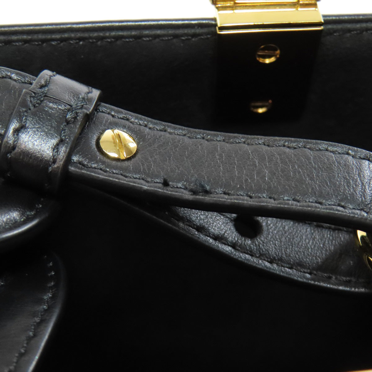 FENDI フェンディ サンシャイン スモール 2WAY ハンドバッグ カーフ レディース 中古